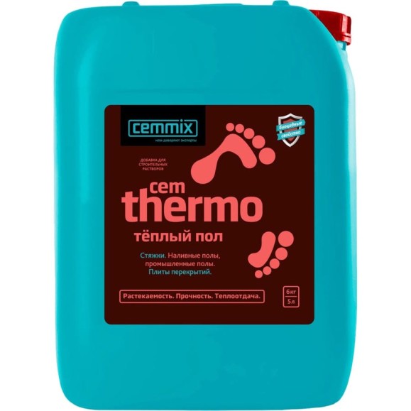 Добавка для теплых полов CEMMIX CEMTHERMO 5 л 206784 Добавка для теплых полов CEMMIX CEMTHERMO 5 л 206784