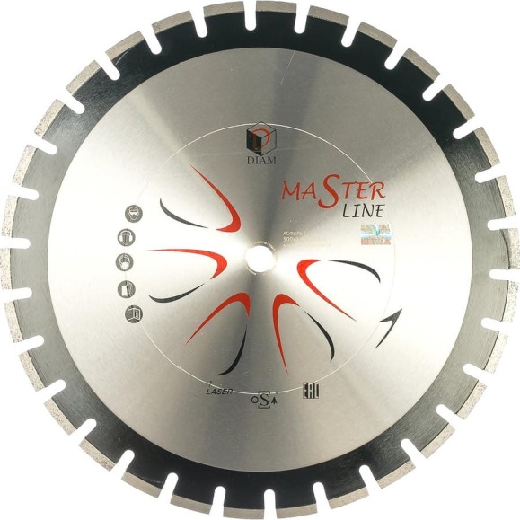 Алмазный сегментный круг 1A1RSS Асфальт Master Line Diam 500x3,4x10x25,4 000490