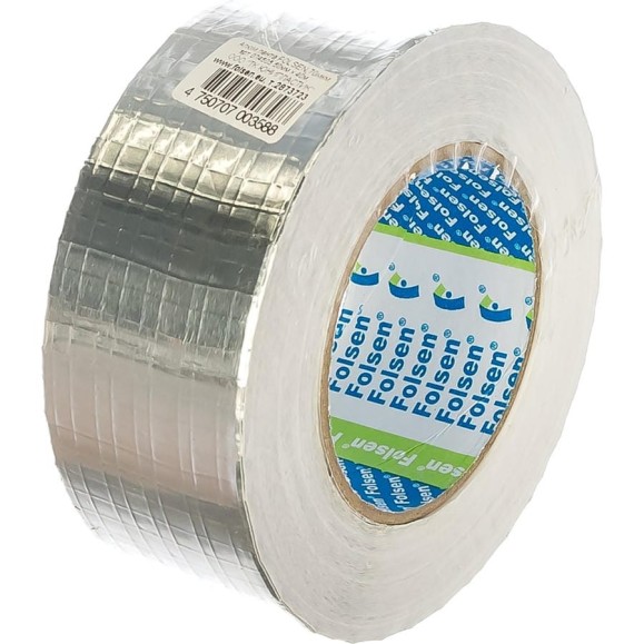 Алюминиевая лента FOLSEN 50мм x 40м, армированная, 70 мкм 074505
