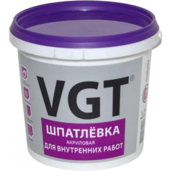 Шпатлевка для внутренних работ 1,7 кг VGT 11603364