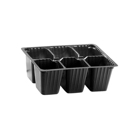 Кассета для рассады Без бренда 18x13,5 см, высота 6см, 6 ячеек, полистирол 64308 Кассета для рассады Без бренда 18x13,5 см, высота 6см, 6 ячеек, полистирол 64308