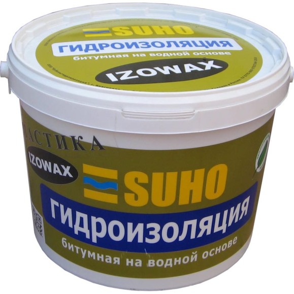 Битумно-гидроизоляционная мастика SUHO IZOWAX холодного применения 10 кг 0047 Битумно-гидроизоляционная мастика SUHO IZOWAX холодного применения 10 кг 0047
