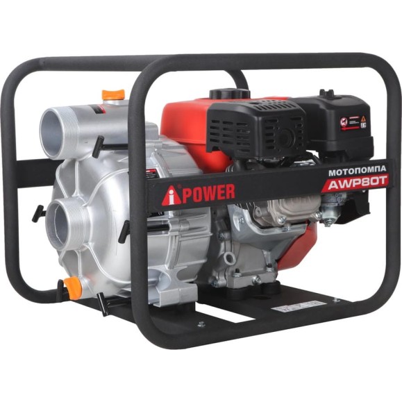 Бензиновая мотопомпа для грязной воды A-iPower AWP80Т 30231 Бензиновая мотопомпа для грязной воды A-iPower AWP80Т 30231
