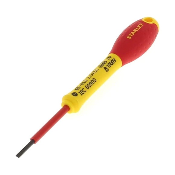 Диэлектрическая отвертка FATMAX 1000V 2.5 х 50 мм Stanley 0-65-410 Диэлектрическая отвертка FATMAX 1000V 2.5 х 50 мм Stanley 0-65-410