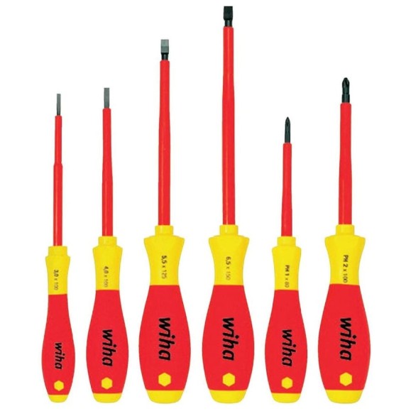 Набор отверток SoftFinishelectric 320N SF K6 6 шт Wiha 00833 Набор отверток SoftFinishelectric 320N SF K6 6 шт Wiha 00833