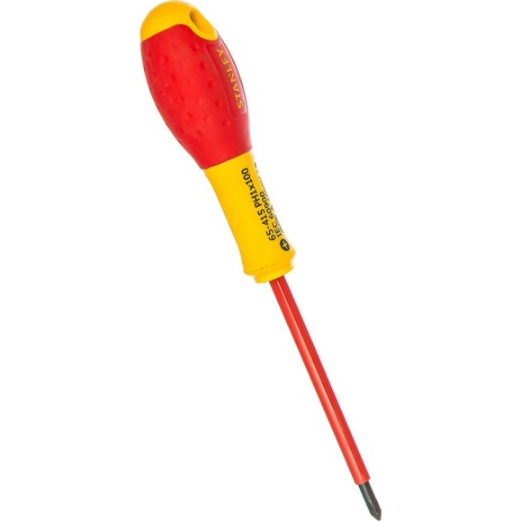 Диэлектрическая отвертка FATMAX 1000V PH1х100 мм Stanley 0-65-415 Диэлектрическая отвертка FATMAX 1000V PH1х100 мм Stanley 0-65-415