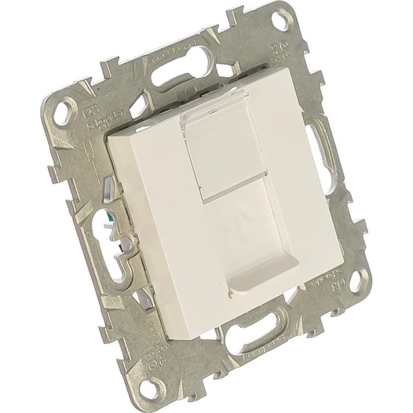 Компьютерная розетка Systeme Electric UNICA NEW RJ45 5е UTP белая NU541118 1239973