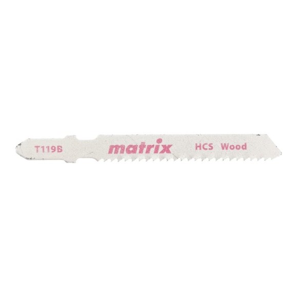 Полотно по дереву T119B (3 шт; 76х50 мм; шаг 2 мм; HCS) для электролобзика MATRIX 78228