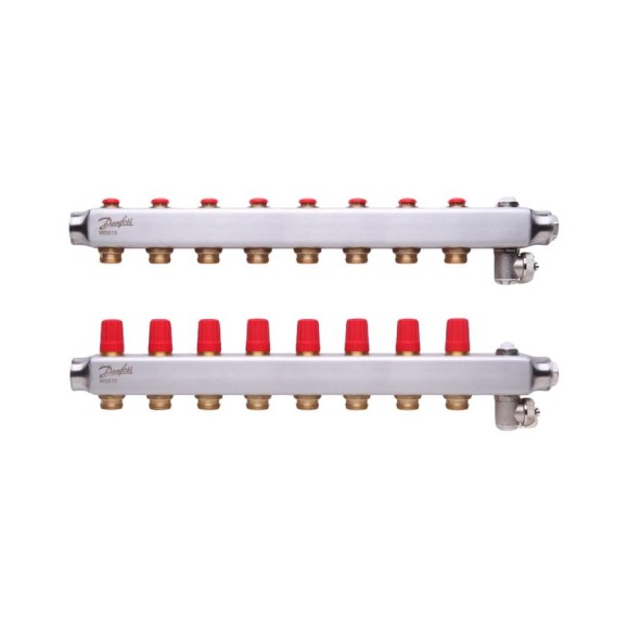 Коллекторы Danfoss SSM-8 для 8 контуров 088U0808 Коллекторы Danfoss SSM-8 для 8 контуров 088U0808