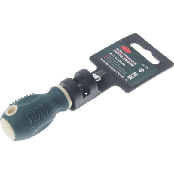 Шлицевая магнитная отвертка Rockforce Profi S2 SL6.5х38мм, в пластиковом держателе RF-7036538(27188) Шлицевая магнитная отвертка Rockforce Profi S2 SL6.5х38мм, в пластиковом держателе RF-7036538(27188)