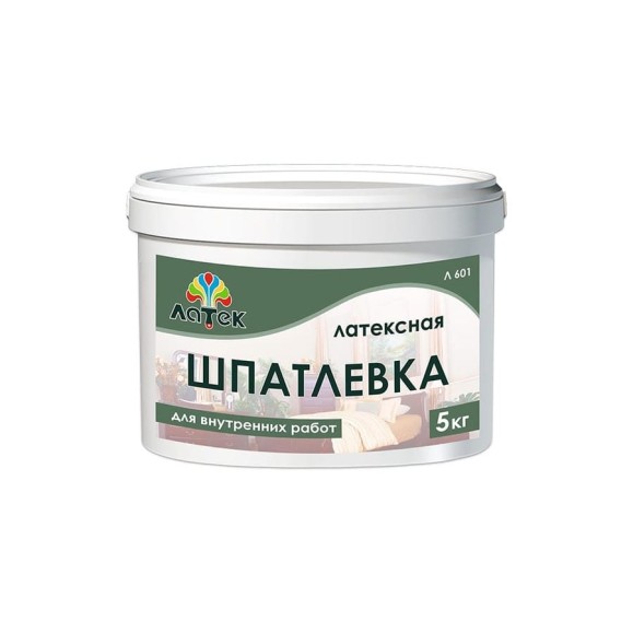 Шпатлевка Л601 5 кг Латек 00-00002238 Шпатлевка Л601 5 кг Латек 00-00002238