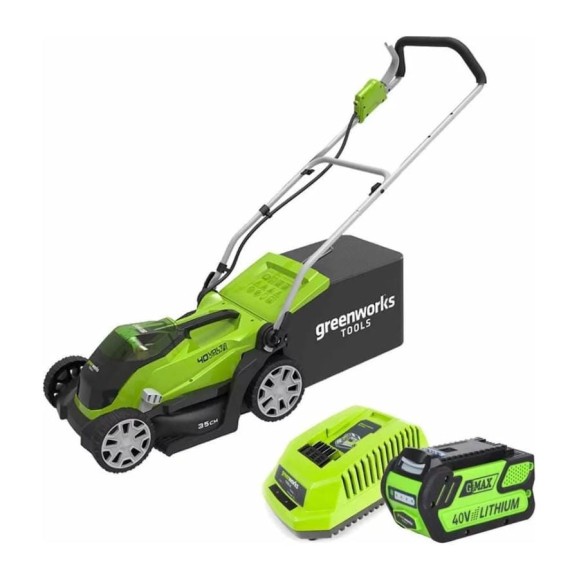 Аккумуляторная газонокосилка Greenworks G40LM41 2501907VB Аккумуляторная газонокосилка Greenworks G40LM41 2501907VB