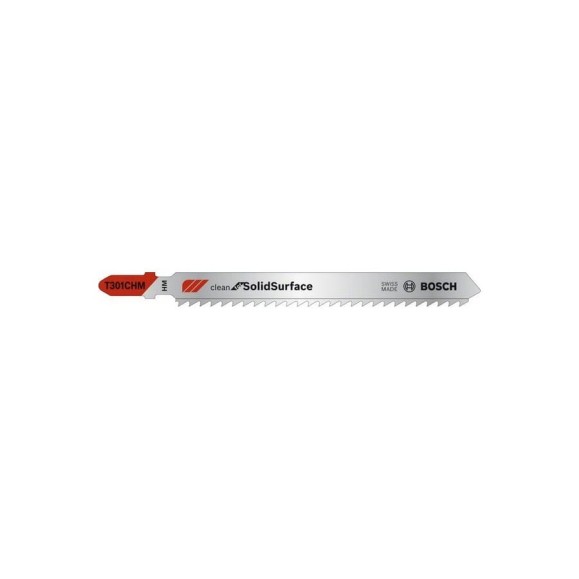 Пилки CleanSolidSurface (117 мм; тип T301CHM; 3 шт.) для лобзика Bosch 2608667450