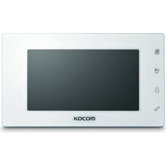 KOCOM Цветной монитор видеодомофона без трубки hands-free KCV-544 белый CC000001732 KOCOM Цветной монитор видеодомофона без трубки hands-free KCV-544 белый CC000001732