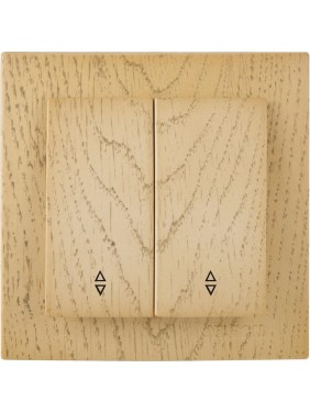 Выключатель NILSON 2-кл. СУ проходной, TOURAN WOOD, клён 24281009
