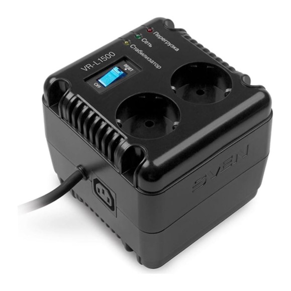 Стабилизатор напряжения SVEN VR-L1500 SV-014889 Стабилизатор напряжения SVEN VR-L1500 SV-014889
