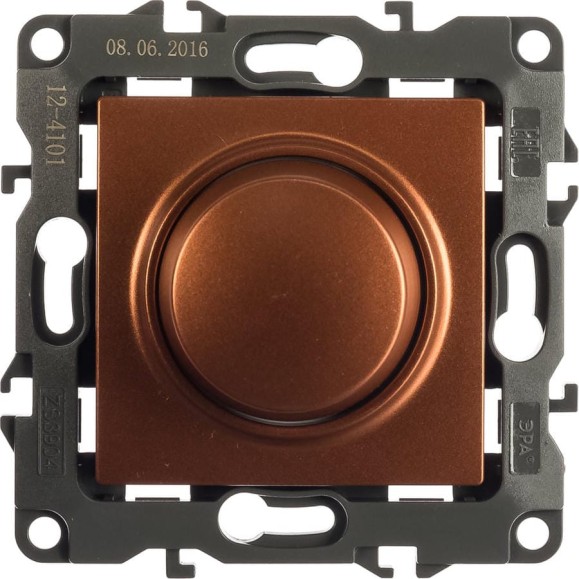 Поворотно-нажимной светорегулятор ЭРА 12410114 400ВА, 230В, IP20 Б0019364 Поворотно-нажимной светорегулятор ЭРА 12410114 400ВА, 230В, IP20 Б0019364