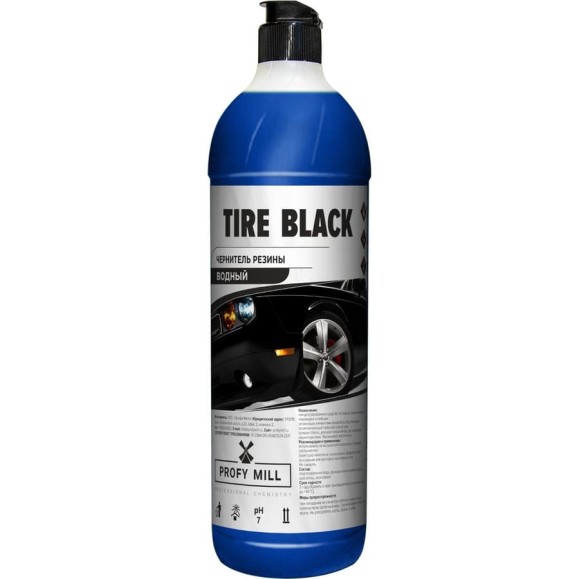 Чернитель резиновых изделий Tire Black Profy Mill 1 л. A1503-1 Чернитель резиновых изделий Tire Black Profy Mill 1 л. A1503-1