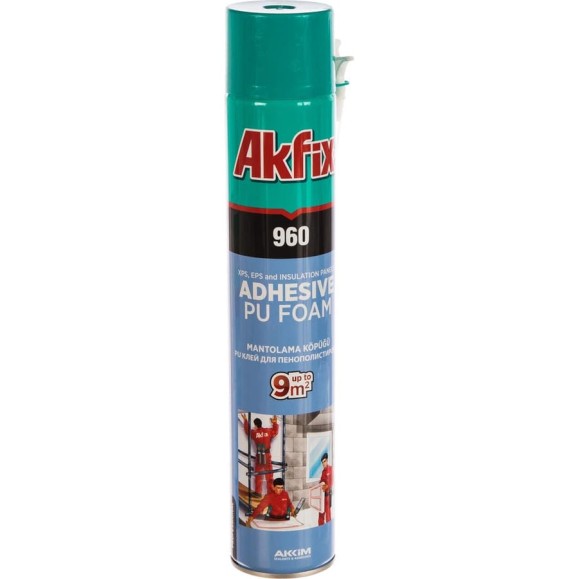 Бытовая клей-пена для пенополистирола и пенопласта Akfix 900 гр. FA019 Бытовая клей-пена для пенополистирола и пенопласта Akfix 900 гр. FA019