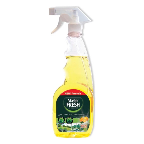 Средство для стекол и поверхностей Master FRESH c Ароматом лимона, 500 мл С0006175 Средство для стекол и поверхностей Master FRESH c Ароматом лимона, 500 мл С0006175
