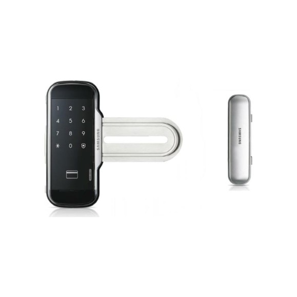 Комплект стекло/стекло Samsung замок с монтажными пластинами+ответная часть без монтажных пластин SHS-G517+ASR-200Х