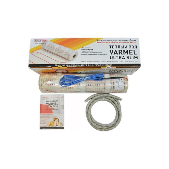Нагревательный мат VARMEL Ultra Slim Twin 5,0м2 -750Вт теплый пол под плиточный клей 76 Нагревательный мат VARMEL Ultra Slim Twin 5,0м2 -750Вт теплый пол под плиточный клей 76