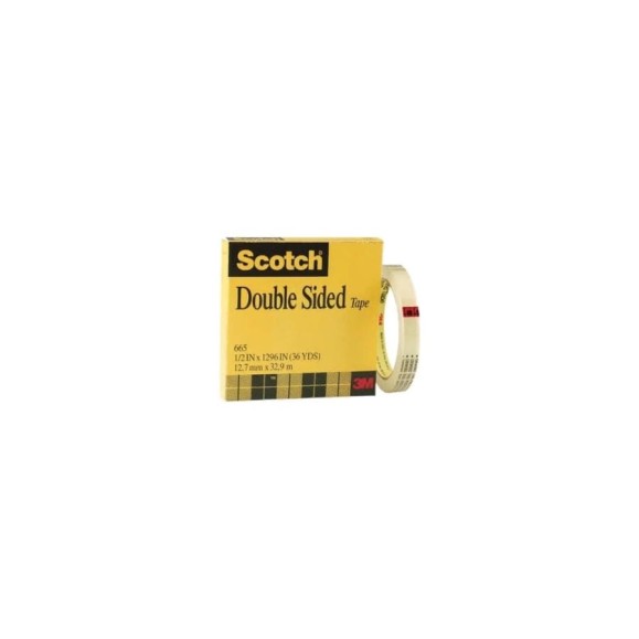 Двусторонняя клейкая лента Scotch 665 в коробочке, 12,7мм х 33м 7000050039 Двусторонняя клейкая лента Scotch 665 в коробочке, 12,7мм х 33м 7000050039