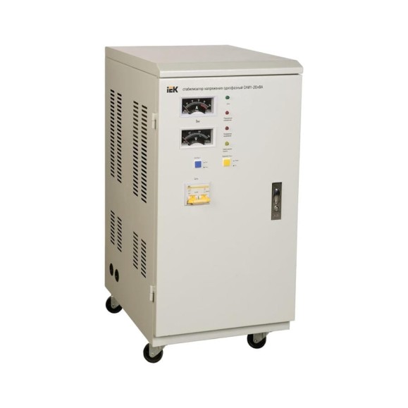 Стабилизатор напряжения IEK СНИ 1 20кВА 1ф IVS10-1-20000 289339 Стабилизатор напряжения IEK СНИ 1 20кВА 1ф IVS10-1-20000 289339