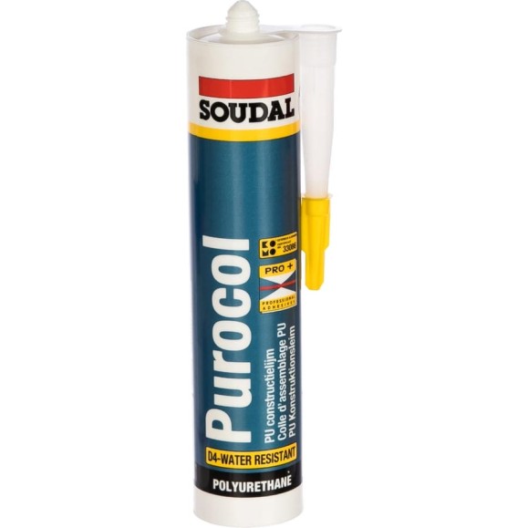 Конструкционный клей SOUDAL Пурокол бесцветный 103955 Конструкционный клей SOUDAL Пурокол бесцветный 103955