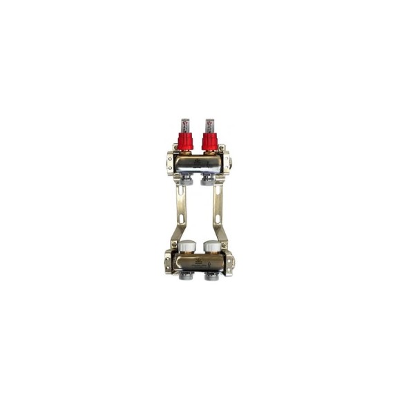 Коллекторный блок Gekon для тепл.пола 1x3/4EU 2 отвода, GK 74102