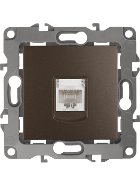 Информационная розетка ЭРА 12-3107-13 RJ45, IP20, бронза Б0019351 Информационная розетка ЭРА 12-3107-13 RJ45, IP20, бронза Б0019351