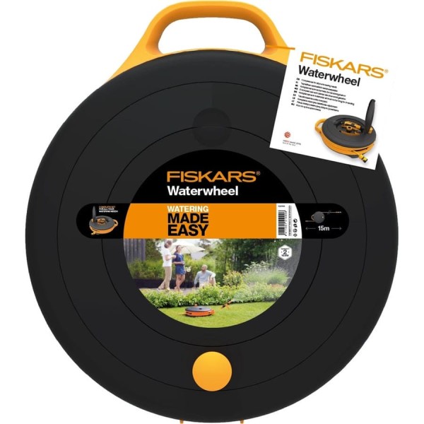 Катушка со шлангом 3/8", 15 м и набором аксессуаров Fiskars 1020436