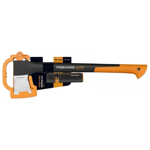 Промонабор Fiskars: топор Х17 + точилка 1020182 Промонабор Fiskars: топор Х17 + точилка 1020182
