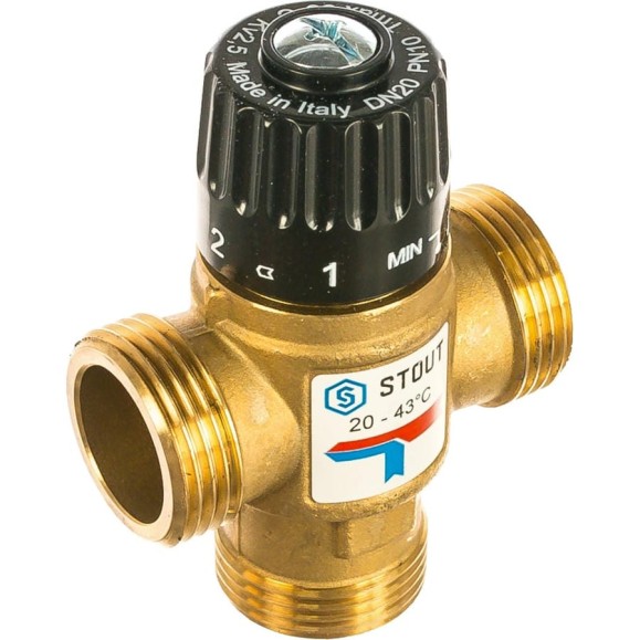 Термостатический смесительный клапан STOUT G 1” M SVM-0120-254325 RG008TIGFLR9AV Термостатический смесительный клапан STOUT G 1” M SVM-0120-254325 RG008TIGFLR9AV
