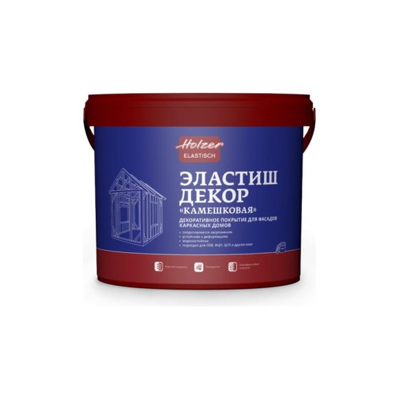 Штукатурка Декор Камешковая База Ц SP 20 Elastisch (25 кг; зерно 2.0 мм) Holzer 3332 Штукатурка Декор Камешковая База Ц SP 20 Elastisch (25 кг; зерно 2.0 мм) Holzer 3332