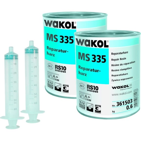 Смола для заполнения пустот под паркетом WAKOL MS 335 0,6 кг + шприц с иглой 361503 Смола для заполнения пустот под паркетом WAKOL MS 335 0,6 кг + шприц с иглой 361503