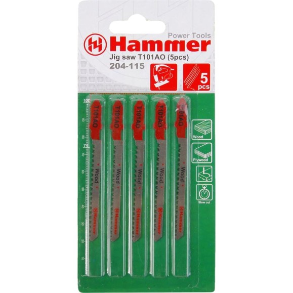 Пилка Flex JG WD (5 шт; 56 мм; шаг 1.4 мм; HCS) для лобзика T101AO HAMMER 30559 204-115 Пилка Flex JG WD (5 шт; 56 мм; шаг 1.4 мм; HCS) для лобзика T101AO HAMMER 30559 204-115