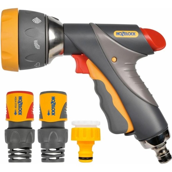 Набор для полива Hozelock 2373 с пистолетом Multi Spray Pro 7 режимов и коннекторами 3/4 23733600 Набор для полива Hozelock 2373 с пистолетом Multi Spray Pro 7 режимов и коннекторами 3/4 23733600