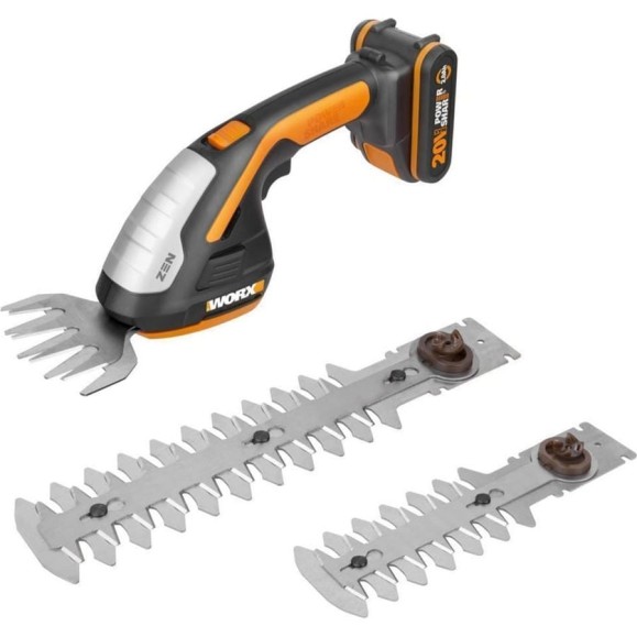 Ножницы для стрижки травы и кустарников WORX 1х2.0 Ач и ЗУ WG801E