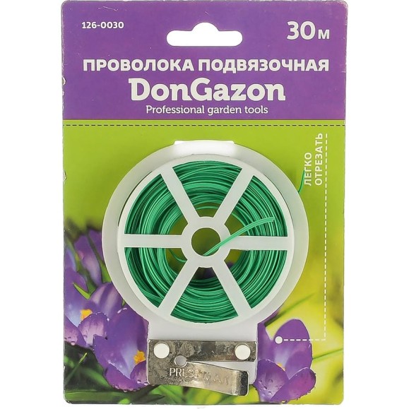 Плоская подвязочная проволока DON GAZON 1мм х 30м 126-0030 54922 Плоская подвязочная проволока DON GAZON 1мм х 30м 126-0030 54922