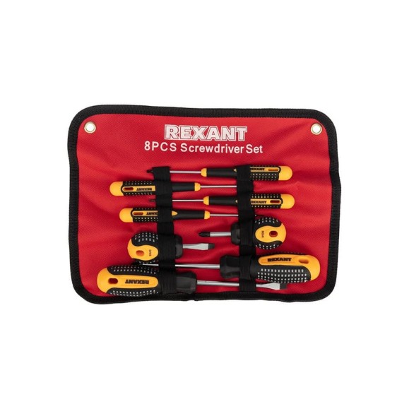 Набор отверток REXANT 8 предметов 12-4774 Набор отверток REXANT 8 предметов 12-4774