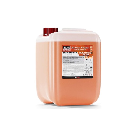 Автошампунь MAXIMUM PF-90 для бесконтактной мойки Active Foam 1:9-12 24 кг AVS A07837S Автошампунь MAXIMUM PF-90 для бесконтактной мойки Active Foam 1:9-12 24 кг AVS A07837S