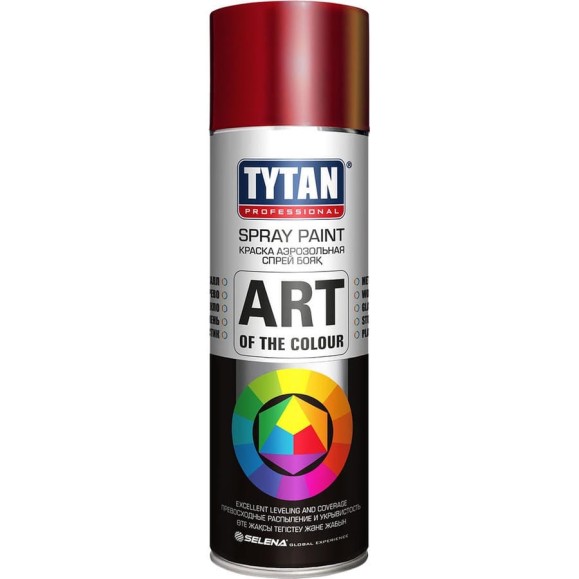 Аэрозольная краска TYTAN PROFESSIONAL ART OF THE COLOUR RAL3005, красное вино 400мл 54031 Аэрозольная краска TYTAN PROFESSIONAL ART OF THE COLOUR RAL3005, красное вино 400мл 54031