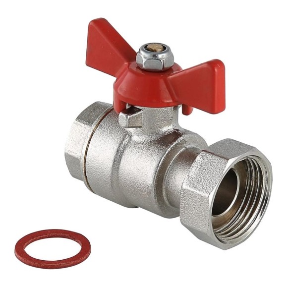 Шаровой кран Valtec с накидной гайкой 1/2"x3/4" внутренняя-внутренняя VT.241.N.0405 Шаровой кран Valtec с накидной гайкой 1/2"x3/4" внутренняя-внутренняя VT.241.N.0405