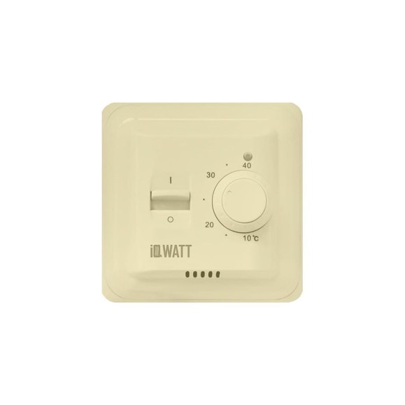 Терморегулятор IQWATT IQ Thermostat M слоновая кость 039485 Терморегулятор IQWATT IQ Thermostat M слоновая кость 039485