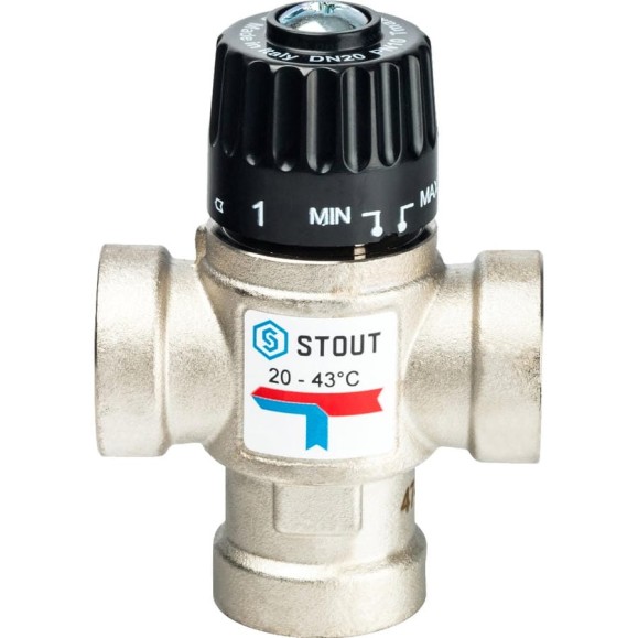 Термостатический смесительный клапан Stout 3/4