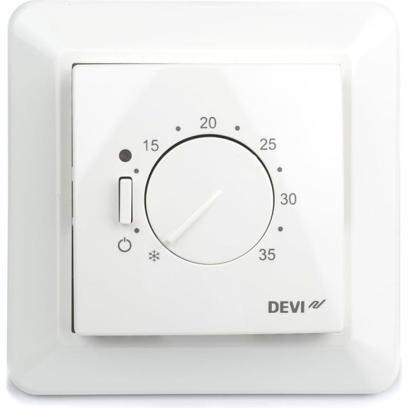 Терморегулятор DEVIreg D-532 ELKO с датчиком пола и воздуха, 15А DEVI 140F1037 Терморегулятор DEVIreg D-532 ELKO с датчиком пола и воздуха, 15А DEVI 140F1037