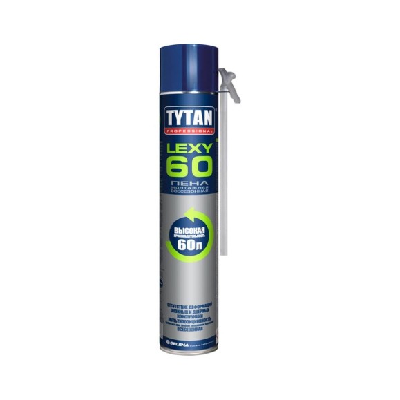 Монтажная всесезонная пена TYTAN PROFESSIONAL Lexy 60 O2 750мл 21468 Монтажная всесезонная пена TYTAN PROFESSIONAL Lexy 60 O2 750мл 21468