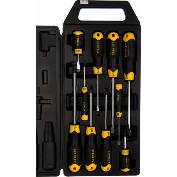 Набор отверток в футляре 10 шт Stanley CUSHION GRIP 2-65-005 Набор отверток в футляре 10 шт Stanley CUSHION GRIP 2-65-005