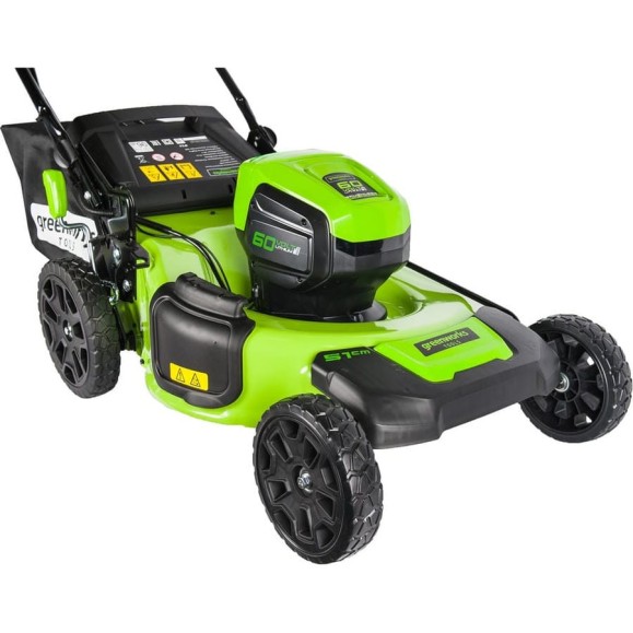 Аккумуляторная газонокосилка GreenWorks GD60LM51HPK4 60V 2502707UB Аккумуляторная газонокосилка GreenWorks GD60LM51HPK4 60V 2502707UB